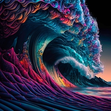 Galactic Wave | Rare Digital Artwork | MakersPlace