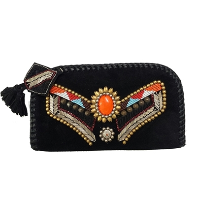 Indian Bead Wallet - Best Ricki Designs Genuine leather wallet, Embroidered Handbags & Purses Shop Online At SignatureThings.com