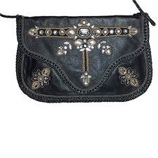 Night Crystal Clutch -  Best Genuine Leather Clutches, Embroidered Crossbody Handbags & Evening Bag Shop Online At SignatureThings.com