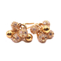 Estate Disco Ball, Cubic Zirconia Earrings