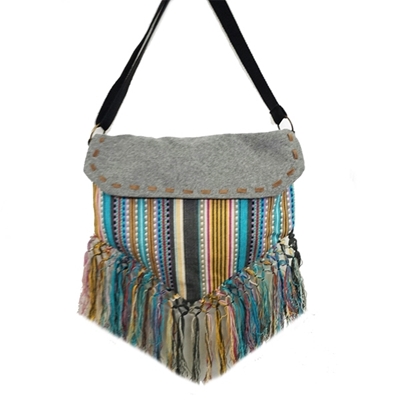 Rio On The Run -  Woven Fabric Bag With Fringe Bottom, Buy Cheap Handbags & Crossbody Bags Online At SignatureThings.com