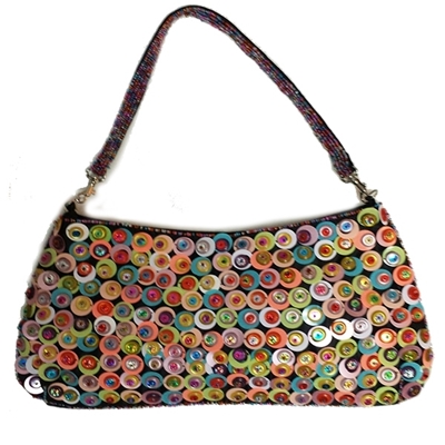 Sassy Clutch -  Multi-Color Button Art & Bead Work Designs Clutch For Women, Best Evening Bags & Handbag Online At SignatureThings.com