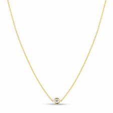 Roberto Coin 18Kt Gold 1 Diamond Station Necklace