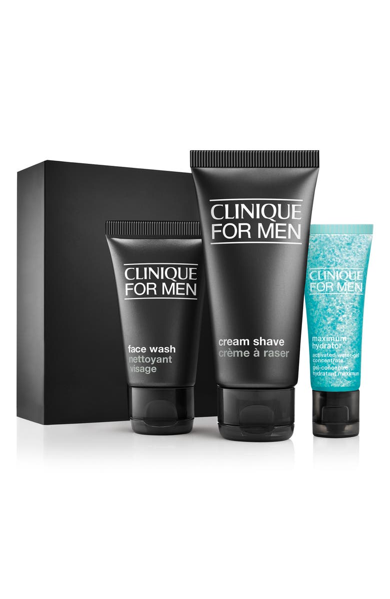 CLINIQUE for Men Daily Intense Hydration Starter Kit for Dry to Dry Combination Skin Types, Main, color, NO COLOR