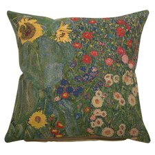Klimt Floral Pillow Covers 18x18 inch Woven Tapestry Cushion image 1