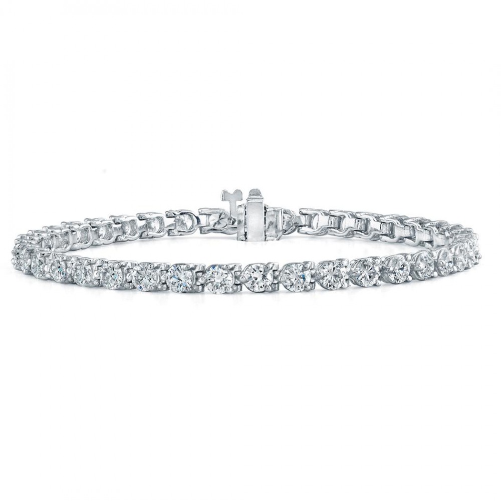 18K White Gold Three-Prong ...