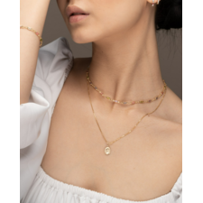 Mini St Christopher Medallion Necklace