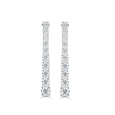 Buy Round Drop Diamond Earrings