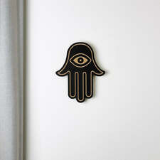 Vibrant Eye Hamsa Wall Decor