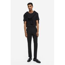 Slim Fit Pants - Black - Men 