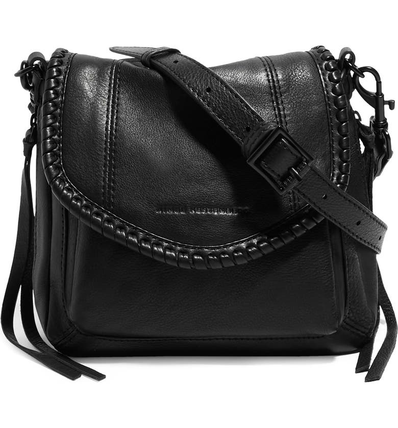  Mini All For Love Convertible Leather Crossbody Bag, Main, color, BLACK