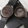 Engraved Wooden Watch For Dad