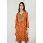 Digital Printed Embroidered Dress