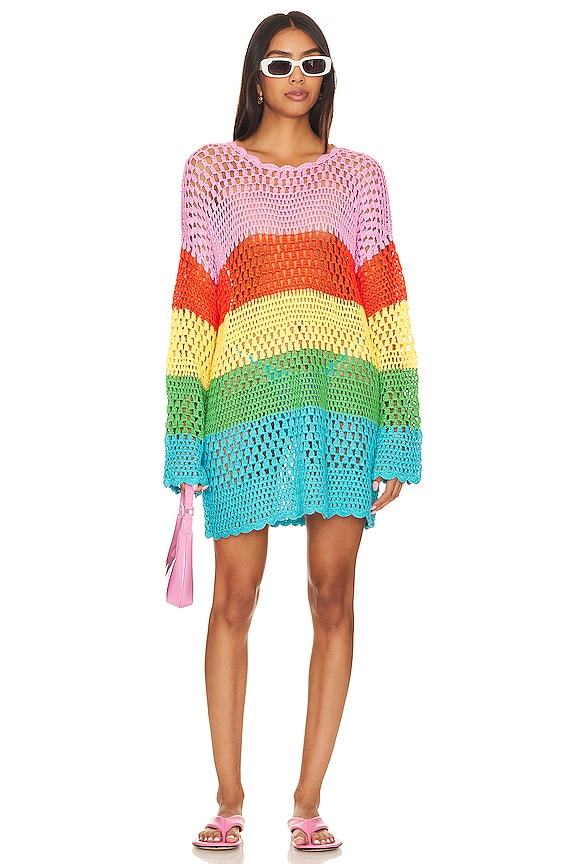 Show Me Your Mumu Paula Pullover in Bright Stripe | REVOLVE