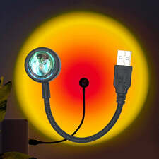 1x USB Sunset Lamp LED Rainbow Neon Night