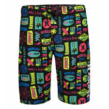 Hurley Black Logo Pull On Swim Trunks Shorts Hurley