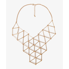 Linked Geo Bib Necklace | FOREVER21 - 1039343738