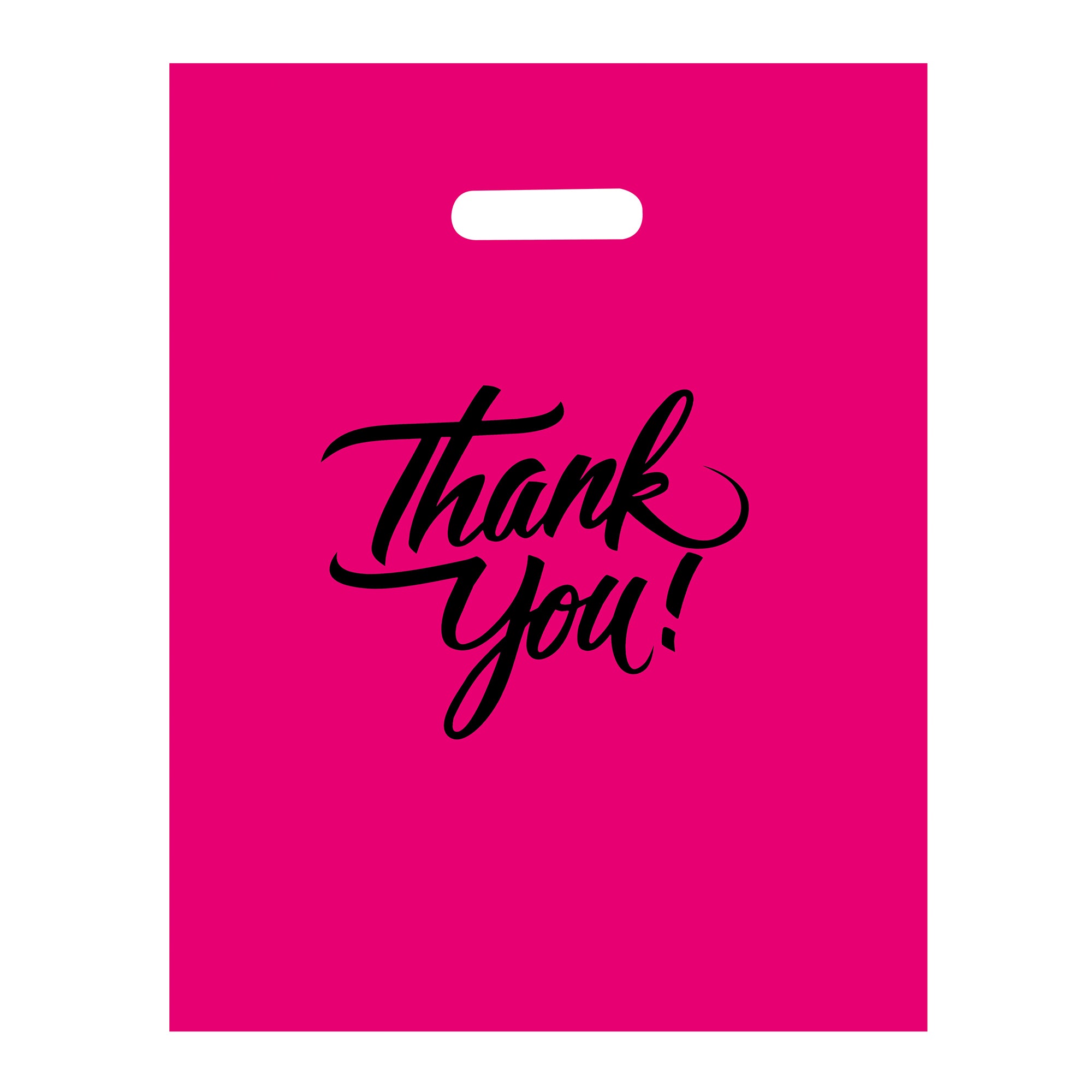 pink thank you bag with die...