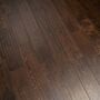 125mm x 18mm x random lengths Coffee Handscraped Oak Lacquered Rustic Grade Solid Wood Flooring