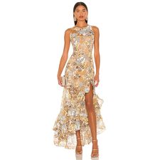 Bronx and Banco Sicilia Ruffle Dress in Multi | REVOLVE