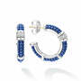 LAGOS Blue Caviar Ceramic &amp; Diamond Hoop Earrings
