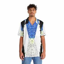 "Chiaroscuro Moment" - Men's Hawaiian Shirt - SinisterStylesArt