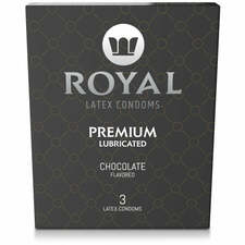Chocolate Flavored Ultra Thin Latex Condoms - Royal Intimacy