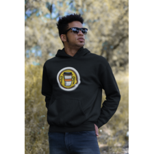 Men's Graphic Hoodies- Pop Art Coffee Cup Hooded Sweatshirt
