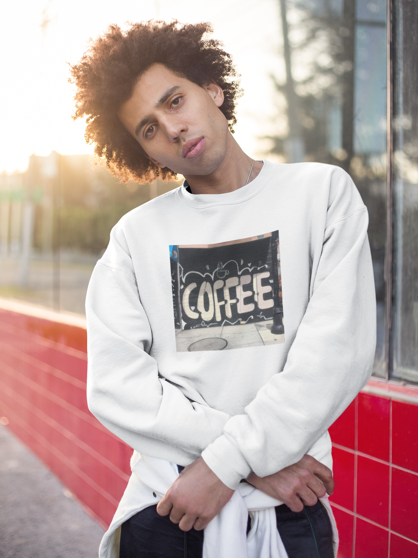 Crewneck Sweatshirt- Coffee...