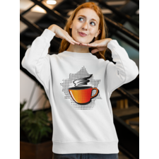 Cute Sweatshirts- Steaming Coffee Crewneck Sweatshirt