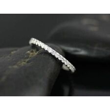 Mohma 14kt White Gold Scalloped Diamonds FULL Eternity Band