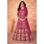Pink Net Embroidered Anarkali Dress
