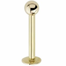 3mm Ball 14K Gold Flat Back Cartilage Earring Labret-14K Yellow Gold 18G 5 16
