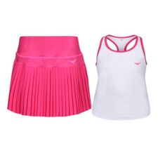 Pink Pleated Tennis Skirt and Tank Top