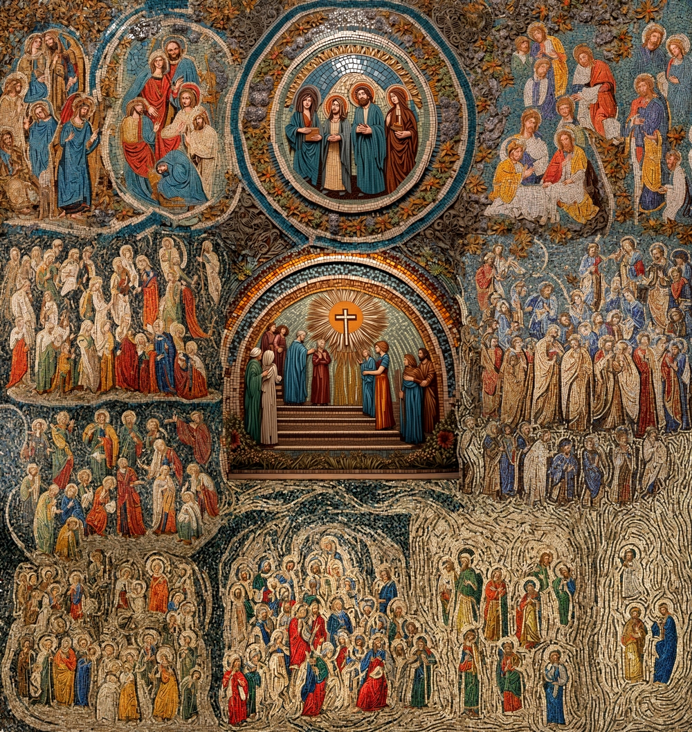 "Divine Mosaics: The Call of Church Secrets" | Rare Digital Artwork | Makersplace