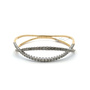 DIAMOND DOUBLE-CROSSOVER FLEX BANGLE BRACELET 