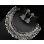 Oxidized Ghungroo Choker Se...