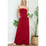 Acting Pro | Plus Solid Tube Maxi Dress