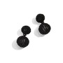 BAUBLEBAR Beaded Statement Drop Earrings, Main, color, BLACK