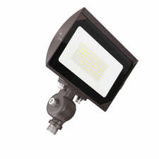 LED Flood Light | 80 Watt | 8800 Lumens | 5000K | 120V | Knuckle Mount | DOB | Bronze Housing | IP65 | UL Listed | 3 Year Warranty - Nothing But LEDs
