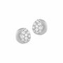 18K White Gold Diamond Teardrop Stud Earrings