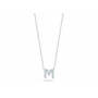 Roberto Coin Tiny Treasures Diamond Letter M Necklace