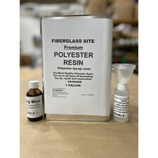 Premium Polyester Resin 1 Gal $49.95, fiberglass resin polyester, polyester laminating resin, 1 gallon polyester fiberglass resin, Marine polyester resin, polyester resin gallon