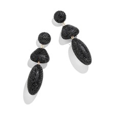 BaubleBar Raquel Crystal Embellished Drop Earrings, Main, color, BLACK