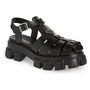 Prada Soft Cage Fisherman Sandal, Main, color, NERO