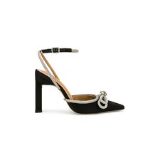 Tony Bianco Elsie Heel in Black Satin | REVOLVE
