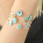 Bohemian Jewelry, Bohemian Turquoise Bracelets, Turquoise and Silver Cuff Bracelet, Boho Bracelets, Summer Jewelry.