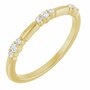 14K Yellow 1/8 CTW Lab-Grown Diamond Stackable Ring