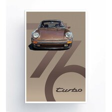 76 Copper Brown Metallic Turbo Paper Poster