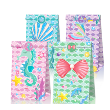 Mermaid Party Favor Bag with sticker